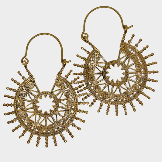 Sun Mandala Earrings