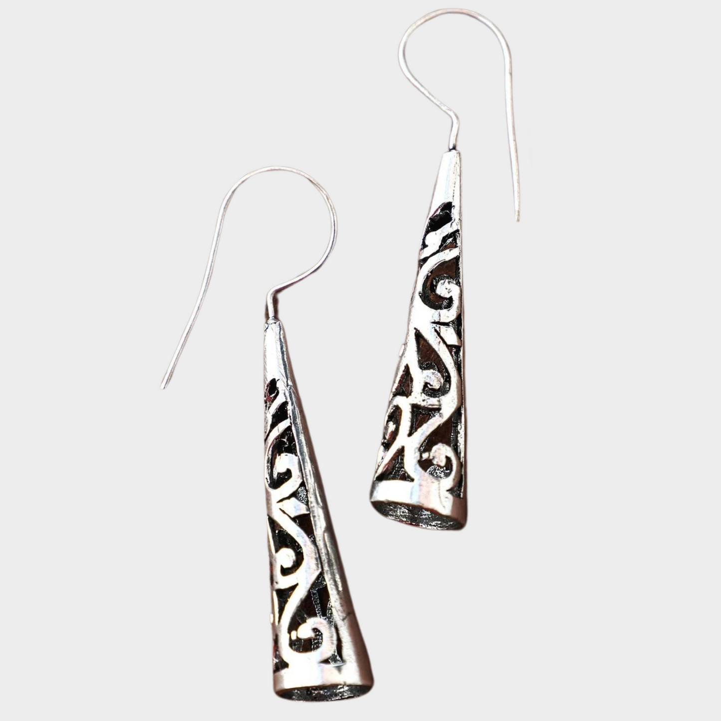 Cone-Shaped Oriental Earrings