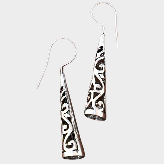 Cone-Shaped Oriental Earrings